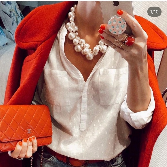 Faux pearls chunky cluster statement necklace(vintage) - Picture 1 of 8